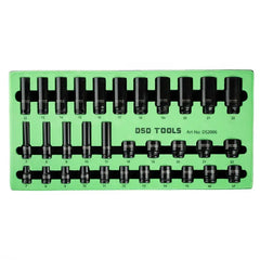 32PC 3/8″ DR 6PT DEEP & SHALLOW IMPACT SOCKETS 7MM TO 22MM DS2006