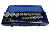 20PC 3/4" DR 6PT METRIC SOCKET SET (19 - 50MM) 1384