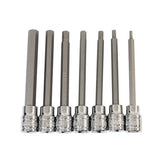 7PCS 3/8” DR. 110MM(L) HEX BIT SOCKETS 1399