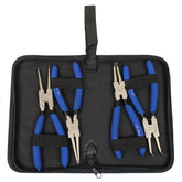 4PC 7" NI-FE FINISH CIRCLIP PLIERS SET IN ZIP CASE 2278