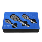 3PC STUBBY RATCHET HANDLE SET - US PRO 4129