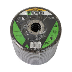 FLAP DISCS 60 GRIT OXIDE - PACK 10 (115X22.2)