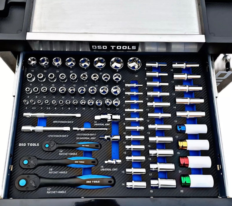 7 Drawer Tool Chest Complete With 399PC Tools