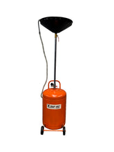Waste Oil Drain Tank Portable Oil Drain 20 Gallon Air Operate w/ Air Valve