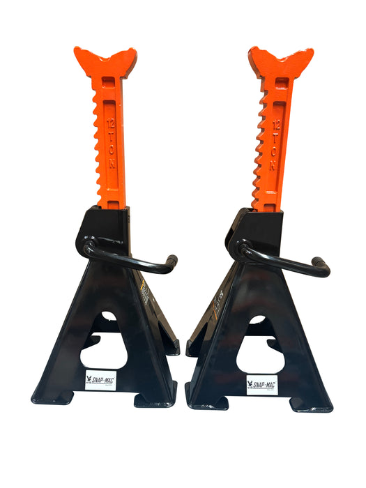 12 Ton Axle Stands Stand Pair Extra Heavy Duty Lorry Van Vehicle 24 Ton Per Pair