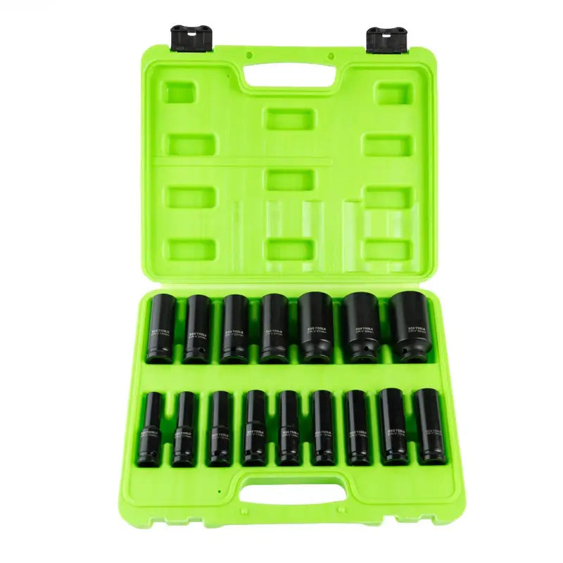 16PC 1/2″ DR 12PT EUROPEAN IMPACT SOCKETS DS2007