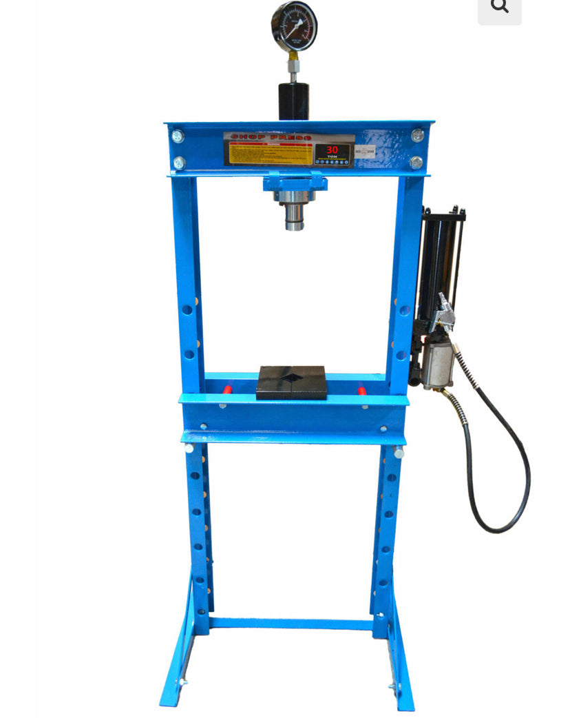 30 Ton Air / Hydraulic Shop Press