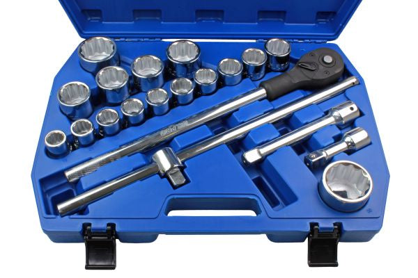 20PC 3/4" DR 12PT METRIC SOCKET SET (19 - 50MM) 1383