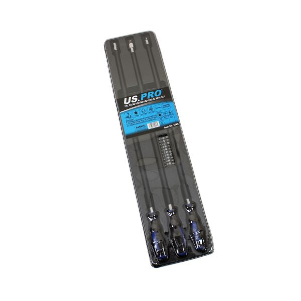 3PC FLEXI SCREWDRIVERS & BITS SET 1649