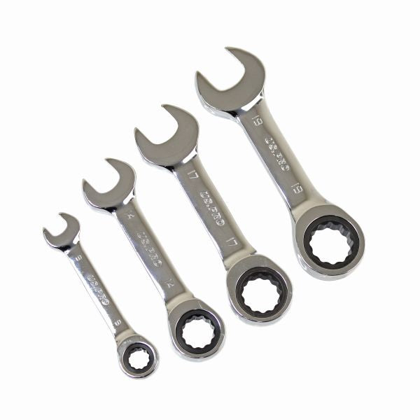 12 PC METRIC STUBBY GEAR RATCHET COMBI WRENCH SET 2045