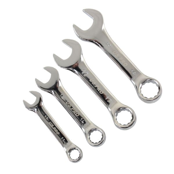 10PC METRIC STUBBY COMBINATION WRENCH SET 10-19MM 2202