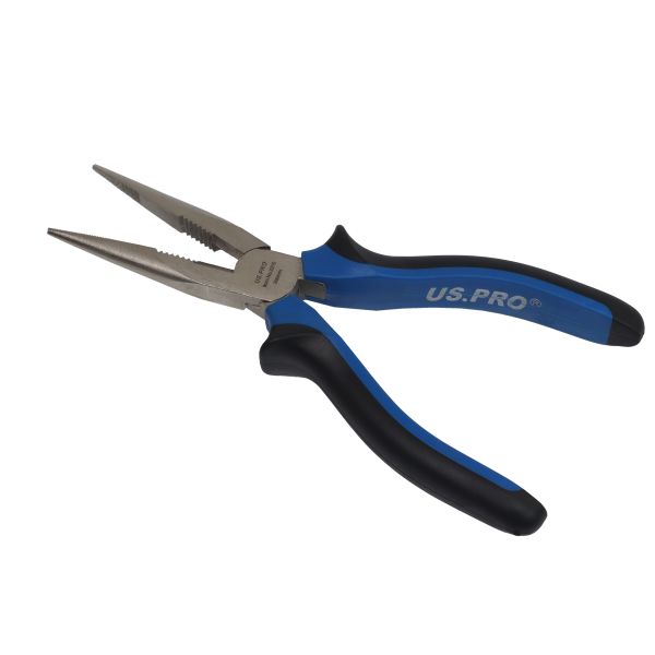 8" (200MM) NI-FE FINISH LONG NOSE PLIERS 2215