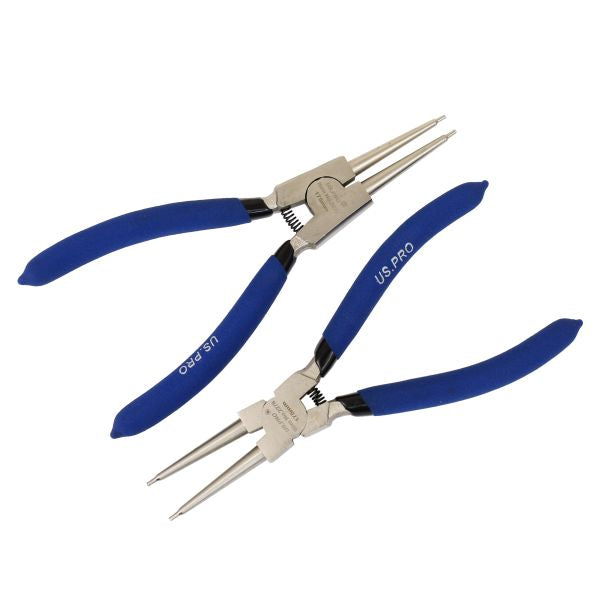 4PC 7" NI-FE FINISH CIRCLIP PLIERS SET IN ZIP CASE 2278