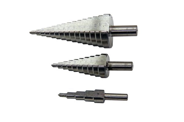 3PCS HSS STEP DRILL BITS 4-32MM 2604