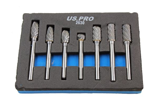 7PC CARBIDE BURR SET 2630