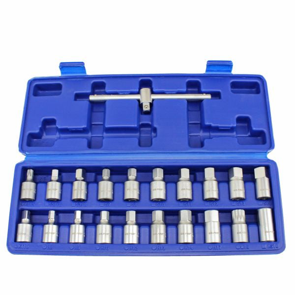 21PC 3/8" DR MASTER DRAIN PLUG KEY SET 3007