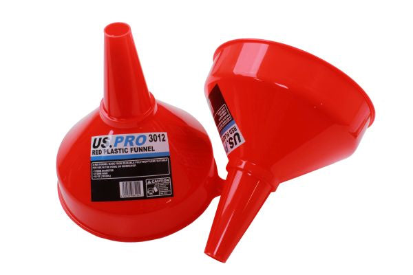 RED PLASTIC FUNNELS 195MM DIAMETER 3012