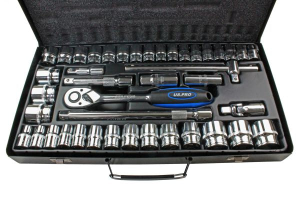 42PC 1/2” DRIVE SOCKET SET METRIC & AF 3265