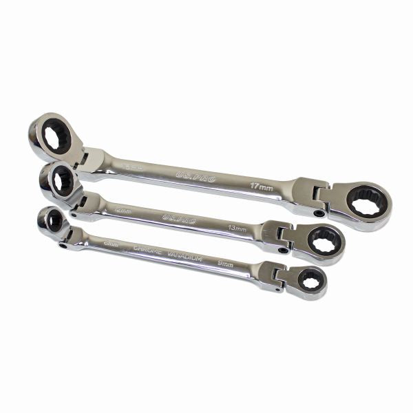 6 PC METRIC FLEXI DOUBLE RING GEAR RATCHET WRENCH SET 3475