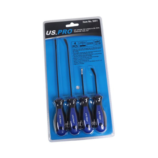 4PC SPOON TIP O RING & OIL SEAL REMOVER TOOL SET 5051