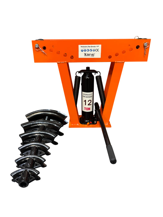 12 Ton Hydraulic Tube Rod Pipe Bender with 6 Dies