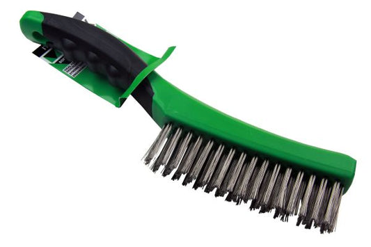 SOFT GRIP STAINLESS STEEL WIRE BRUSH 260MM