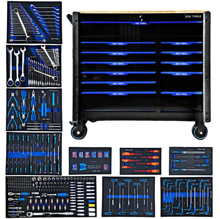 12 DRAWER TOOL BOX COMPLETE WITH 10 DRAWERS OF TOOLS