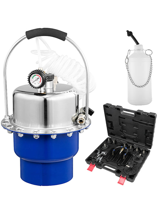 Pneumatic Air Portable Pressure Brake + Clutch Bleeder Bleeding Kit + Adaptors