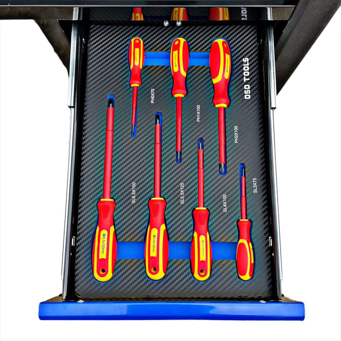 12 DRAWER TOOL BOX COMPLETE WITH 10 DRAWERS OF TOOLS