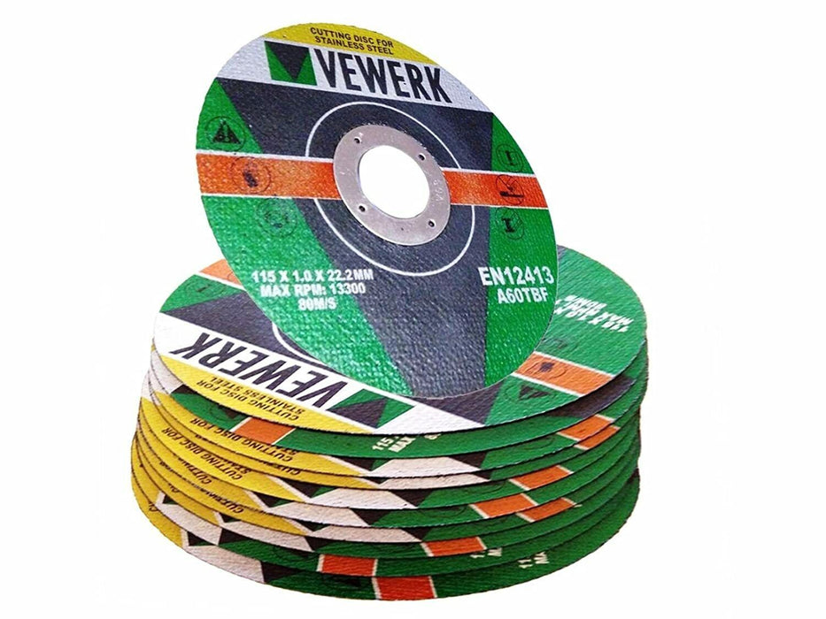 115 X 1.0 X 22.2MM CUTTING DISC FOR S/STEEL 50PC