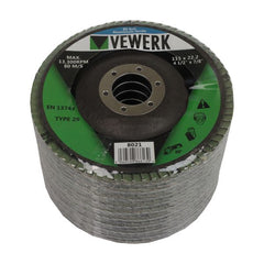 A80T29 FLAP DISCS 80 GRIT OXIDE - PACK 10 (115X22.2)