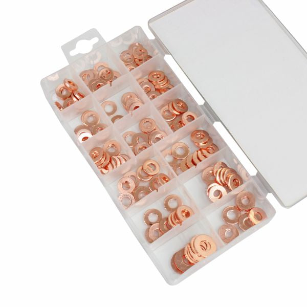 150PC DIESEL INJECTOR COPPER WASHER ASSORTMENT