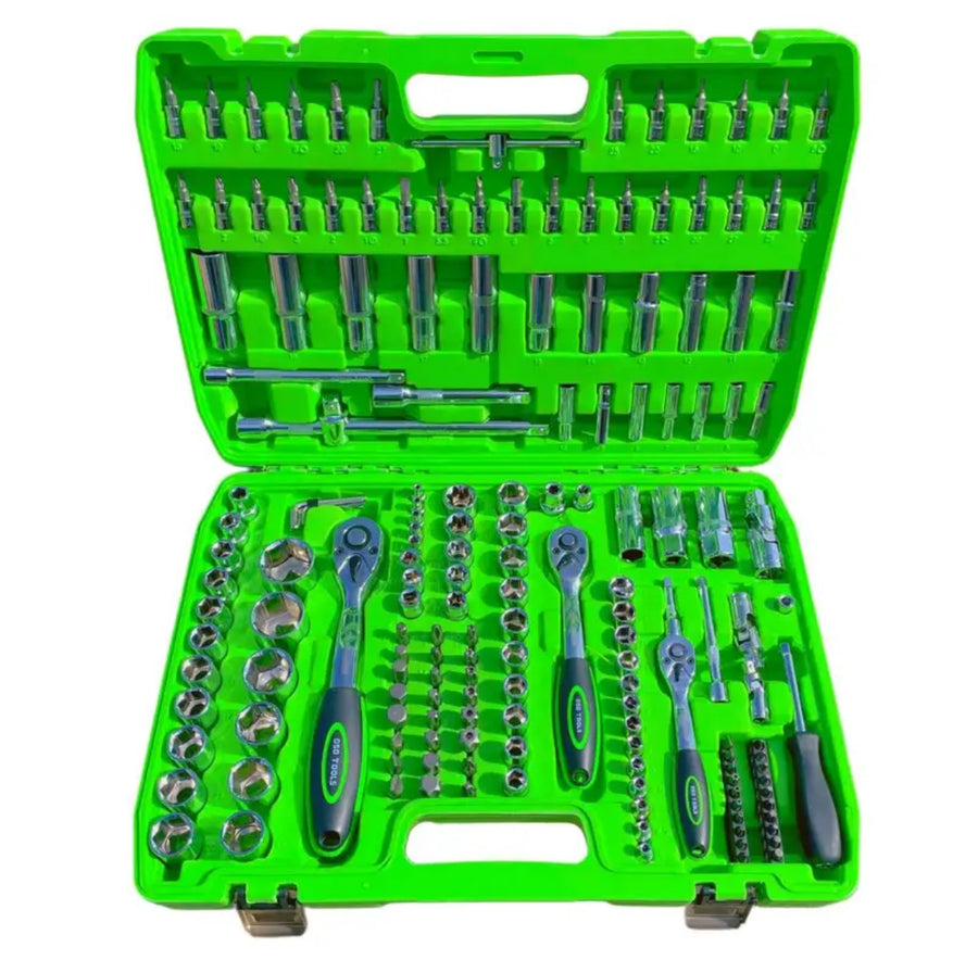 172pc 1/4″ 3/8″ 1/2″ Socket Set With Ratchet Sockets DS1034