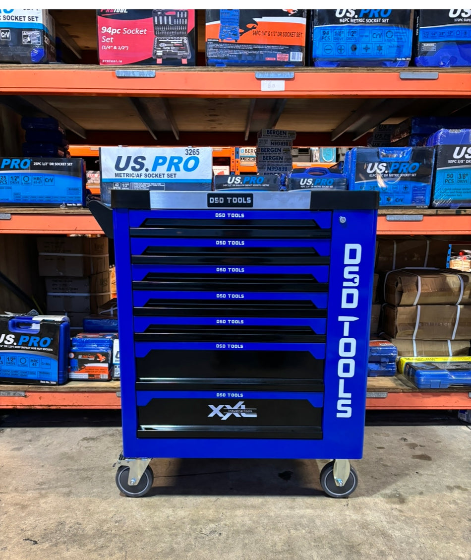 7 DRAWER TOOLBOX WITH 399PC FILLED WITH TOOLS