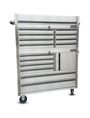US SNAP MAC 41 inch Stainless Steel 14 Drawer Roller Tool Cabinet