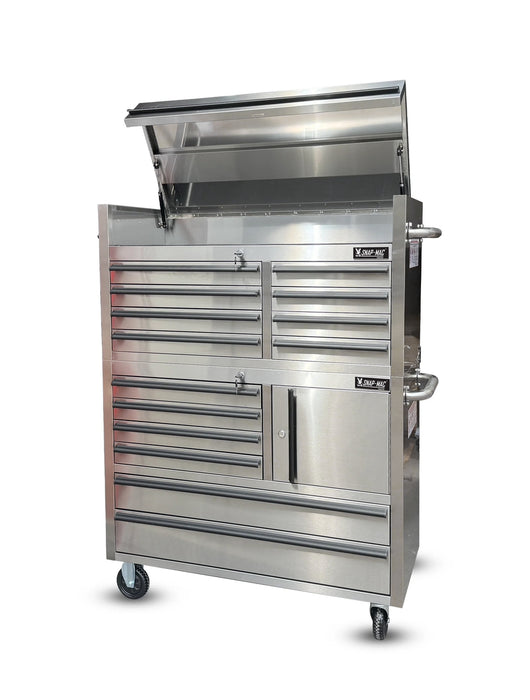 41 inch Stainless Steel 14 Drawer Roller Tool Cabinet