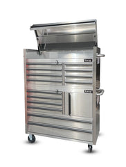 US SNAP MAC 41 inch Stainless Steel 14 Drawer Roller Tool Cabinet