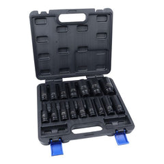 16PC 1/2" DR 6PT EUROPEAN IMPACT SOCKETS 1340