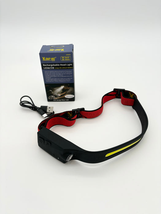 US SNAP MAC Led Headlamp Sensor Recharable